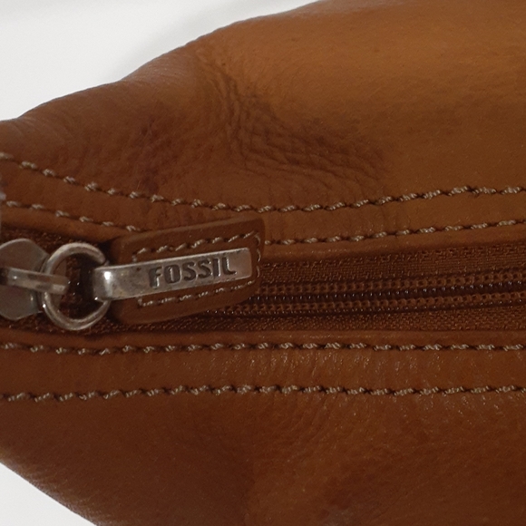 Fossil Y2k  leather Brown shoulder bag - Picture 6 of 16